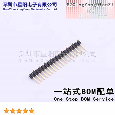 X6511WVS-18H-C60D48R2 2.54mm 1x18P立贴 方针 排数 单排 总PIN