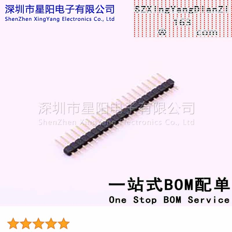 X6511WV-21H-C30D60 2.54mm 1x21P直插 方针 高镀金 抗氧化 排数