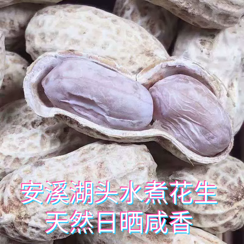 泉州湖头水煮花生日晒咸香花生下酒菜干零食坚果秋季花生农家花生