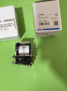OMRON欧姆龙MM4XB DC24V DC12V DC48V 4PDT大功率继电器全新正品