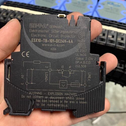 议价德国ETA断路器 ESX10-TB-101-DC24V-4A可维修