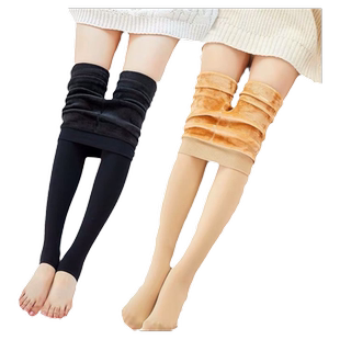 秋冬打底裤女肉色光腿神器高腰弹力外穿连脚加绒加厚保暖连裤袜子