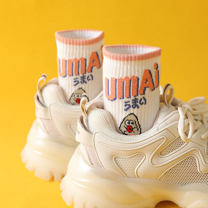 诸暨袜子女中筒春秋季运动日系夏