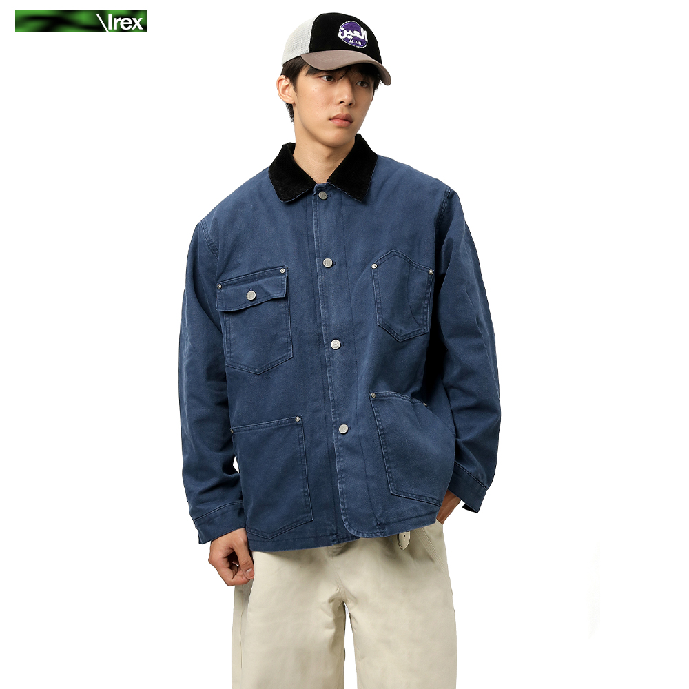 巴恩风法工装廓形夹克外套