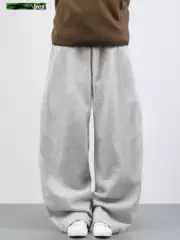 IREX Curved-Blade Sweatpants 2025 Fall/Winter 400GSM Heavyweight Fleece-Lined Straight-Leg Lounge Pants for Men