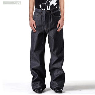 【剑道双褶原牛版本】A字14OZ丹宁牛仔裤男女微喇廓形宽松直筒裤