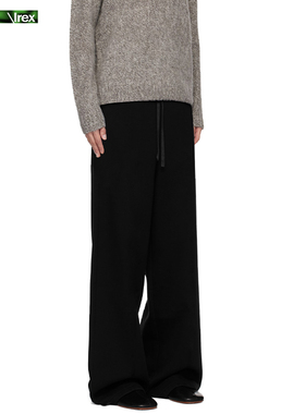 IREX秋季欧美运动阔腿休闲卫裤男女宽松直筒垂感松紧腰抽绳拖地裤