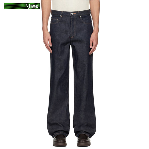 14盎司高固色原牛丹宁直筒牛仔裤