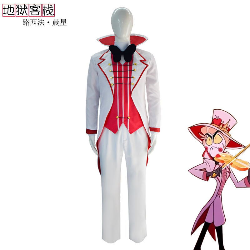 万圣节地狱客栈cos服 Hazbin Hotel 3 Veescosplay路西法动漫服装