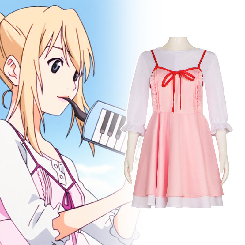 四月是你的谎言cos服 宫园薰cosplay女装 宫园薰日常款连衣裙同款