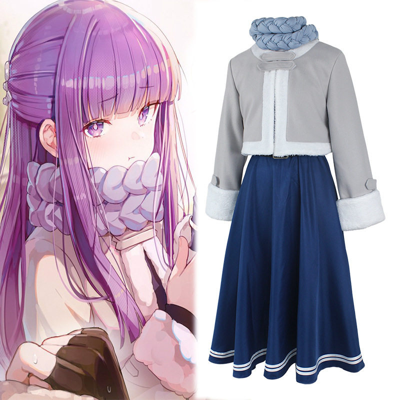 葬送的芙莉莲cosplay菲伦冬装cos服秋冬连衣裙二件套女装动漫服装