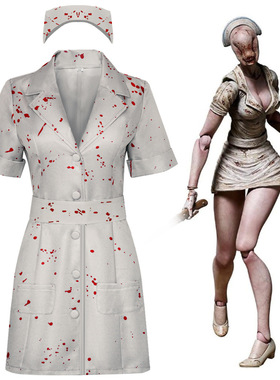 寂静岭2RE女护士cos服寂静岭重制版恐怖僵尸护士角色扮演cosplay