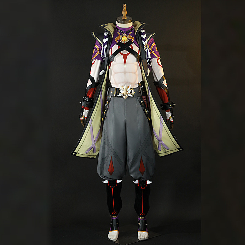 原神荒泷一斗cos服 初代目首领cosplay稻妻和风游戏动漫服装男