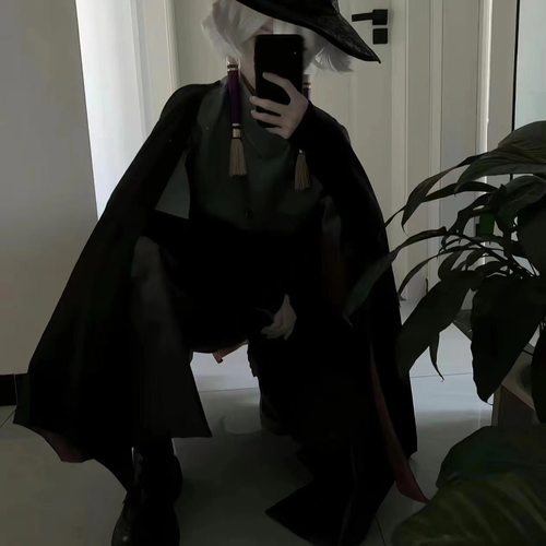 君悦sK.光遇预言季巫师古风长裤cosplay装武士裤现货光遇cos服