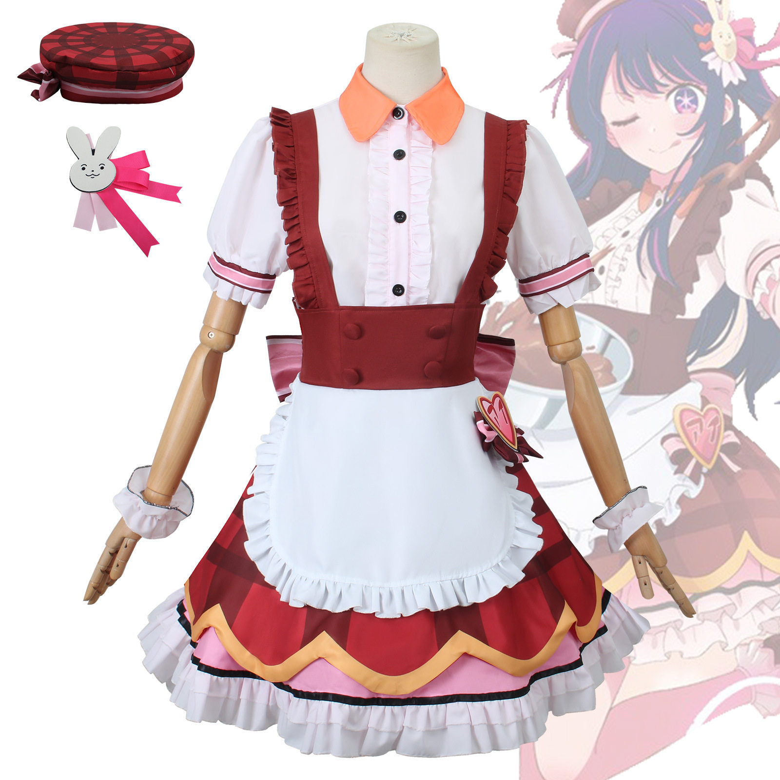 星野爱巧克力女仆服cosplay我推的孩子cos服背带裙动漫二次元服装