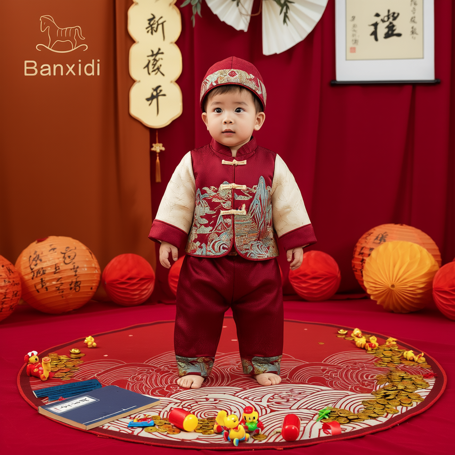 周岁男宝礼服2025新款儿童新中式