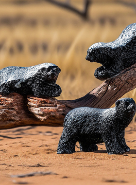 微景观创意卡通小动物摆件可爱树脂平头哥手工造景桌面装饰摆设