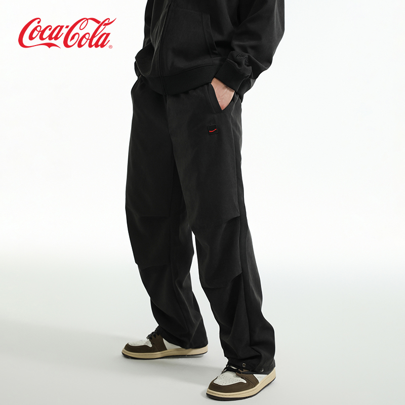 可口可乐直筒垂感休闲裤