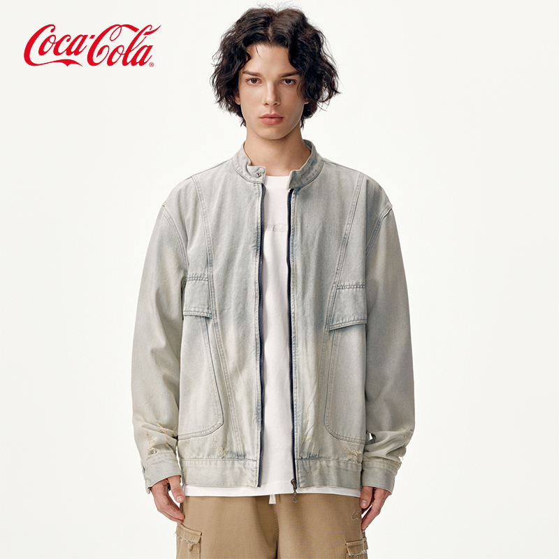 Coca-Cola/可口可乐休闲牛仔外套
