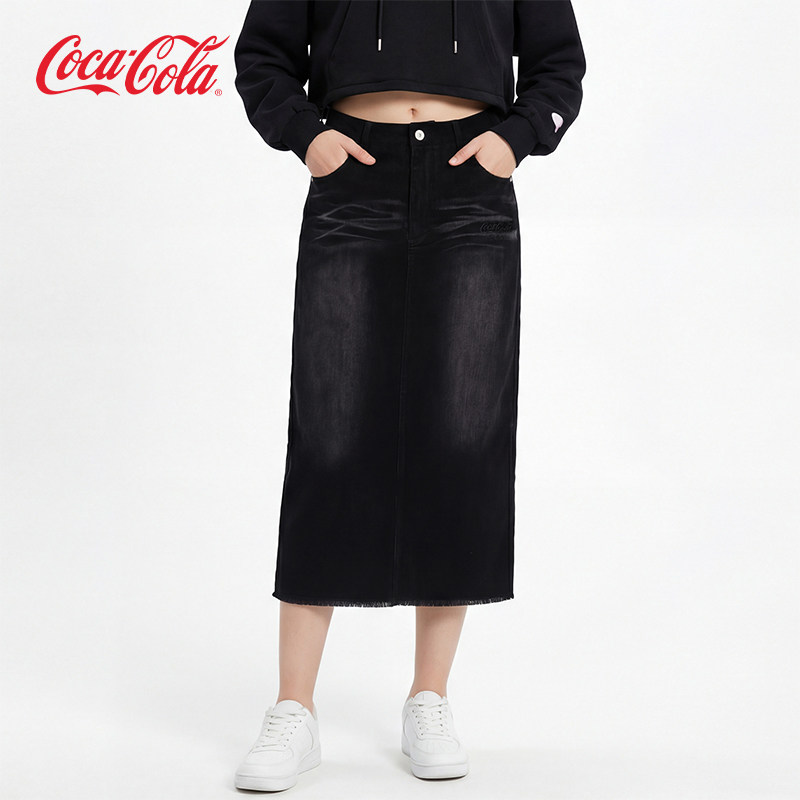 【商场同款】Coca-Cola可口可乐 水洗猫须灯芯绒直筒休闲长