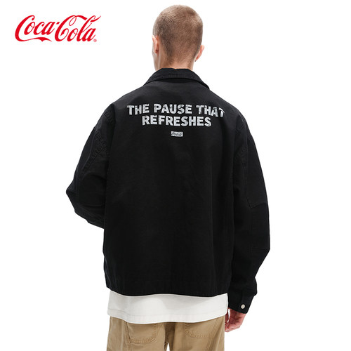 Coca-Cola可口可乐帆布外套夹克