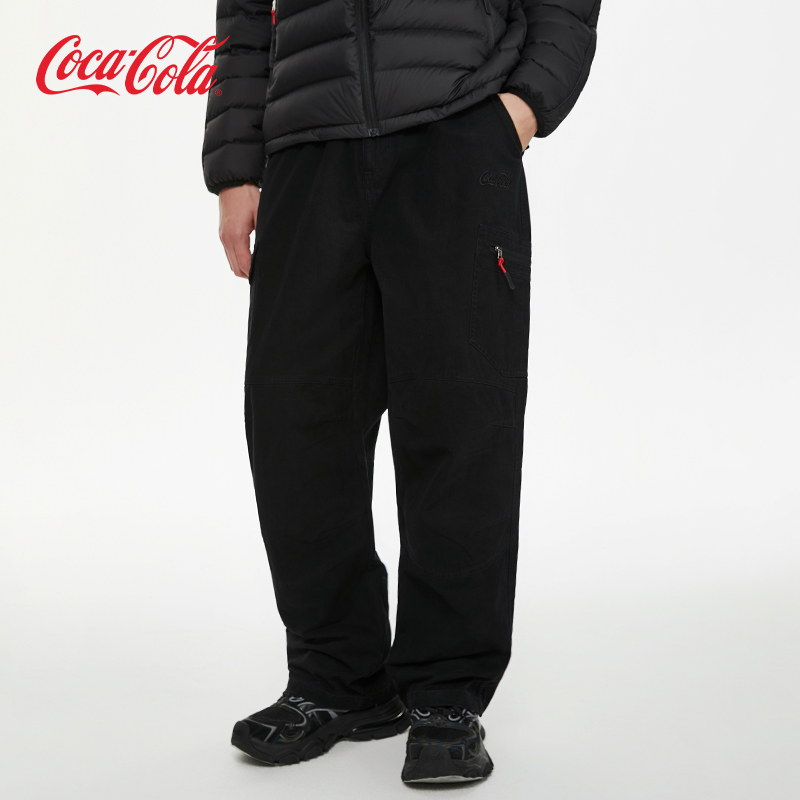 可口可乐美式户外水洗工装裤