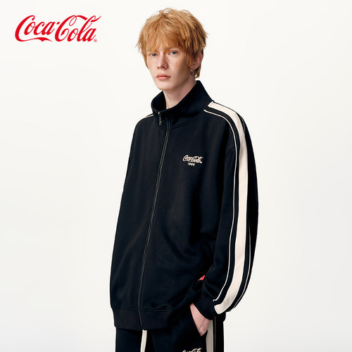 Coca-Cola/可口可乐撞色立领外套