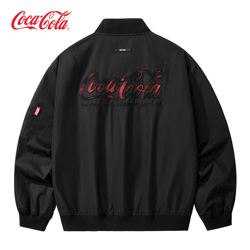 可口可乐美式复古休闲棒球服夹克