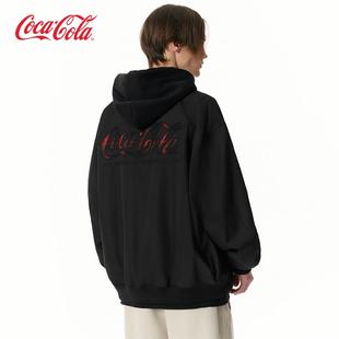 飞行员外套夹克 渐变格纹贴布绣拉链口袋美式 Coca Cola可口可乐