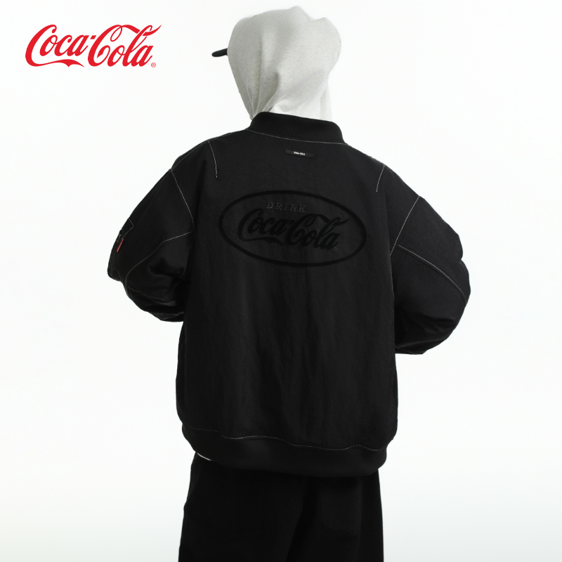 可口可乐男女同款立领夹克