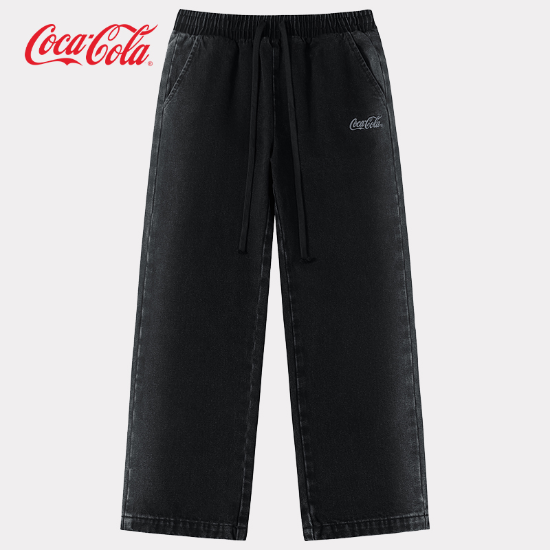 Coca-Cola可口可乐阔腿牛仔裤