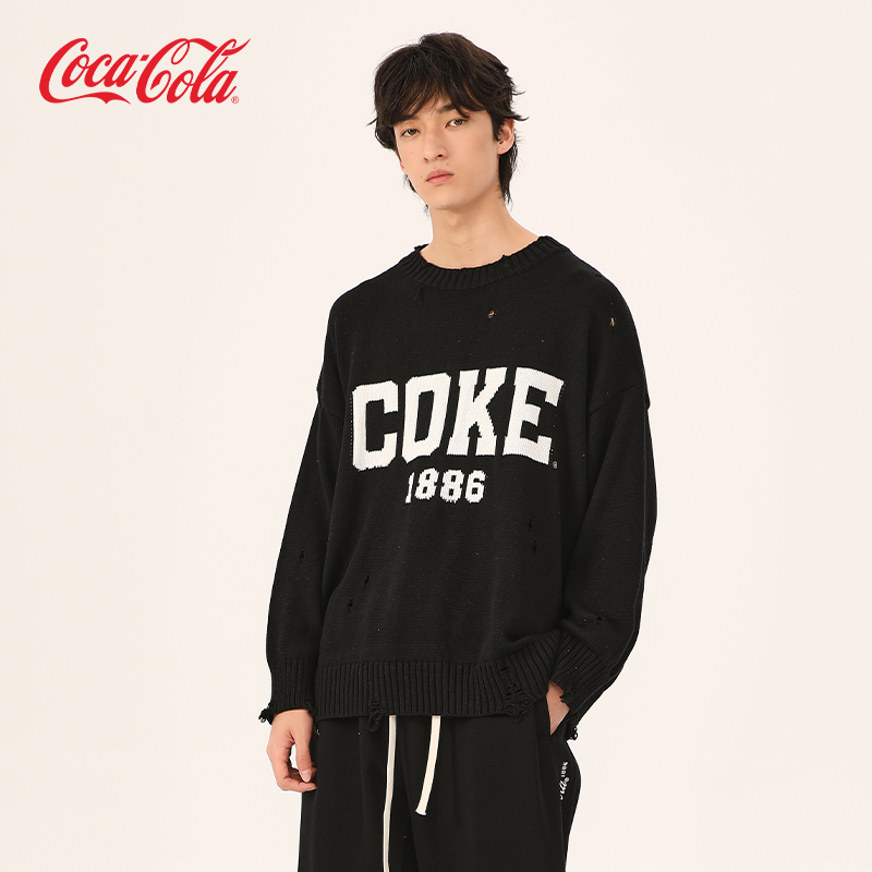 Coca-Cola/可口可乐针织圆领毛衣