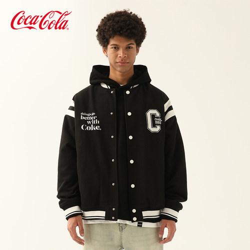 Coca-Cola/可口可乐棒球棉服外套