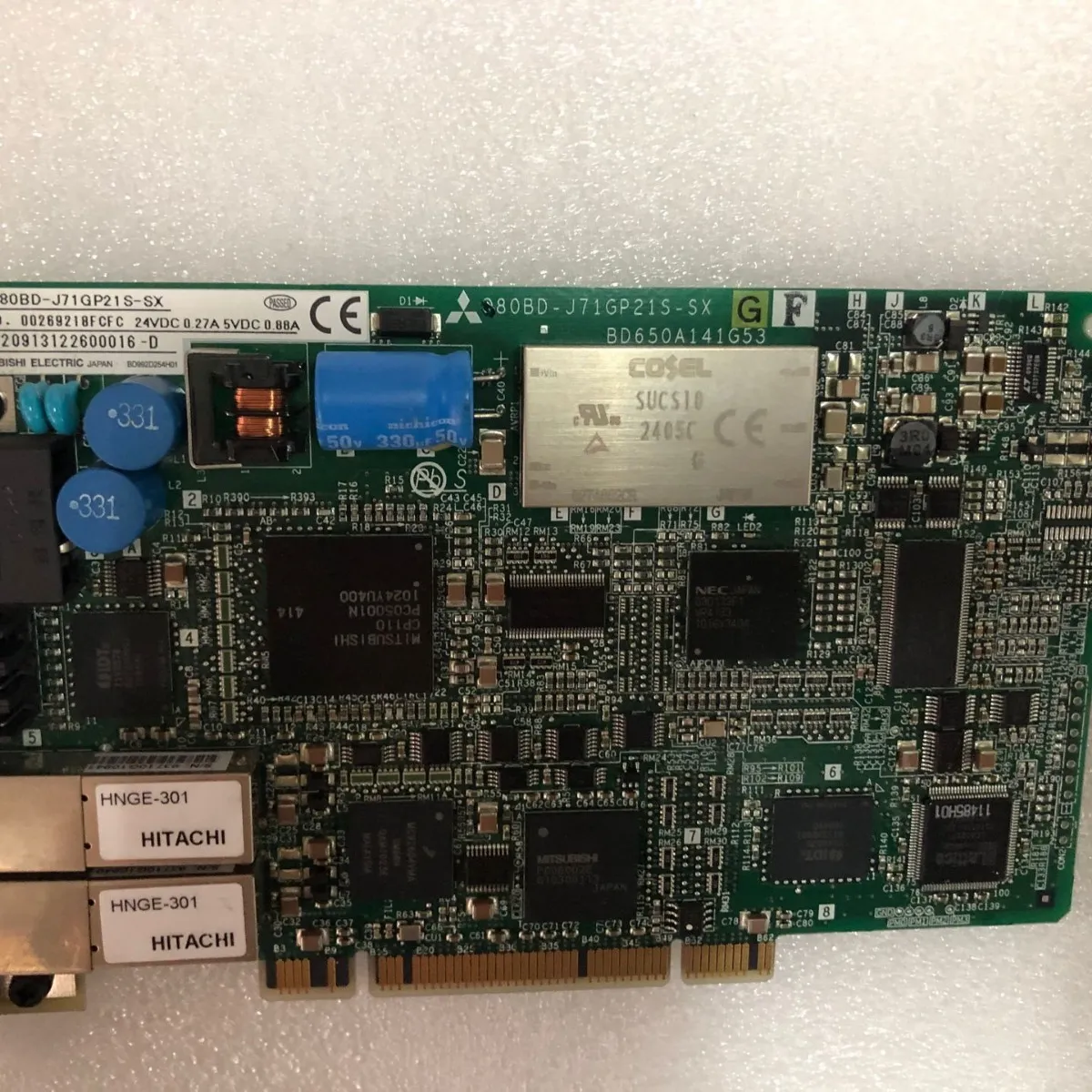 仪价三菱CC-Link IE控制网络接口插板Q80BD-J71GP21S-SX PC通讯模