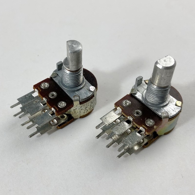 16型 6脚双联A10K长脚电位器 音响功放音量电位器 15mm轴