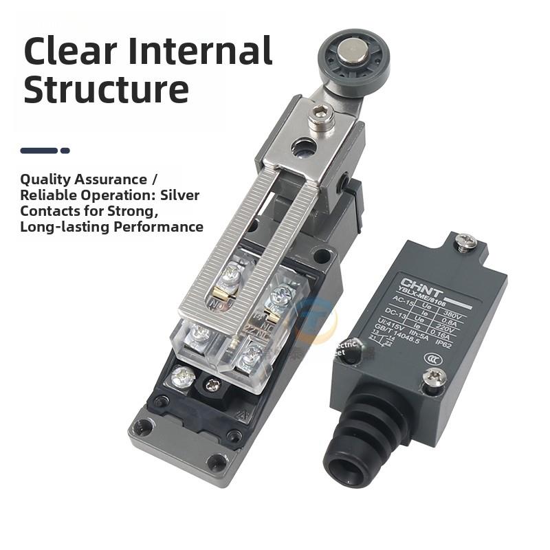 正泰Yblx行程开关Me滚轮摇臂8108型限位器机械自覆位小型220V微动