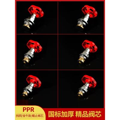 金牛款ppr塑料截止阀芯4分6分 20.25纯铜专用水阀芯
