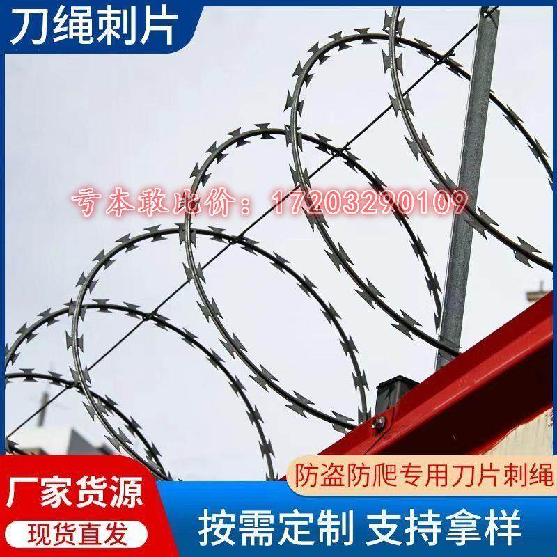 不锈钢刀片刺绳刺丝滚笼防护网刺网带刺铁丝防盗防爬刺围墙防爬网,五金/工具,护栏/隔离栏,淘宝优惠券,粉丝福利购,淘宝优惠卷