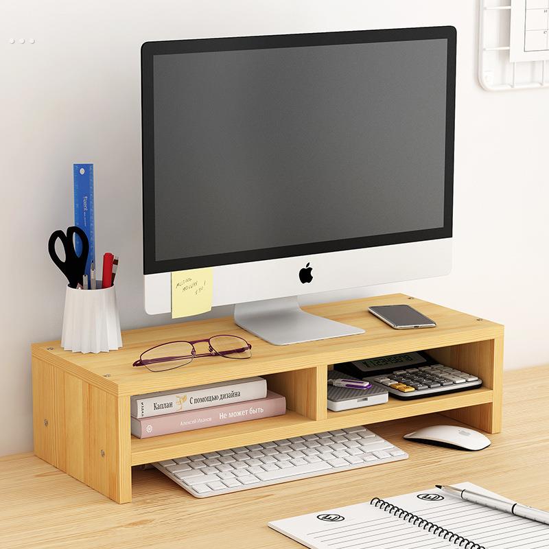 桌面电脑增高架办公室显示器支架台式笔记本垫高底座桌上收纳架子