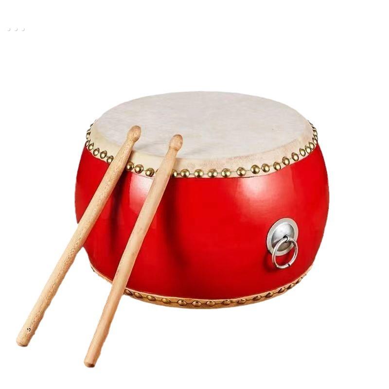 牛皮鼓儿童玩具鼓小鼓敲打鼓成人大鼓锣鼓幼儿园早教打击乐器宝宝