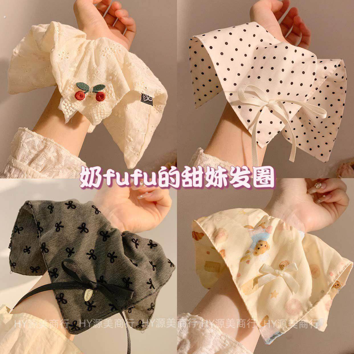 法式文艺~复古甜美方巾大肠发圈女高级感超大号马尾头绳发饰头饰,饰品/流行首饰/时尚饰品新,发饰,淘宝优惠券,粉丝福利购,淘宝优惠卷