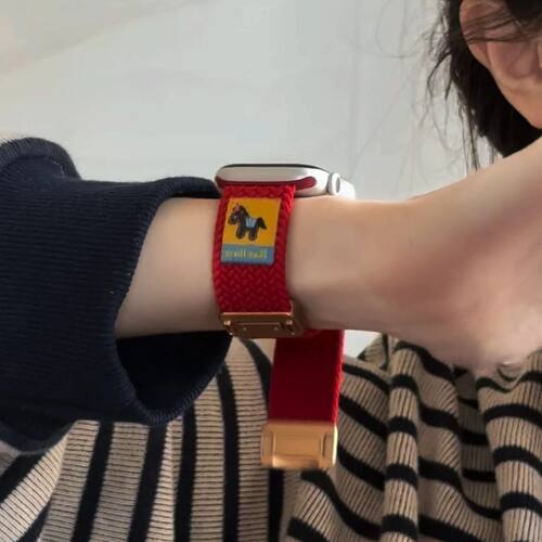 适用红米watch6/5/4表带编织磁吸