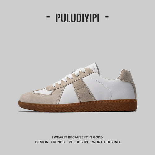 外贸德训鞋男女同款夏季复古平底休闲百搭板鞋情侣小白鞋运动鞋