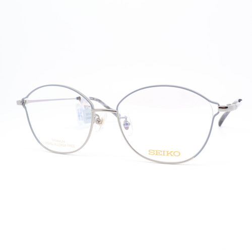 SEIKO精工眼镜框女士猫眼全框钛架超轻巧舒适可配近视度数HC2023