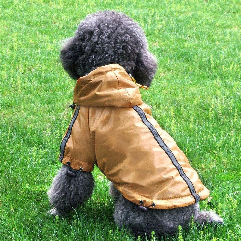 宠物雨衣防水保暖夜行狗宠物狗狗狗带帽衣服反光雨衣官方正品