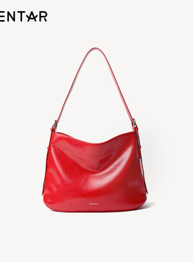 OMENTAR欧蒙特新款真皮木马hobo包女斜挎大容量通勤休闲托特包包