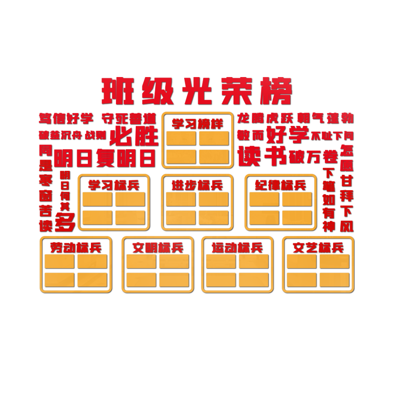 教室布置装饰神器小学文化建设光荣榜班级风采照片墙班级之星墙贴