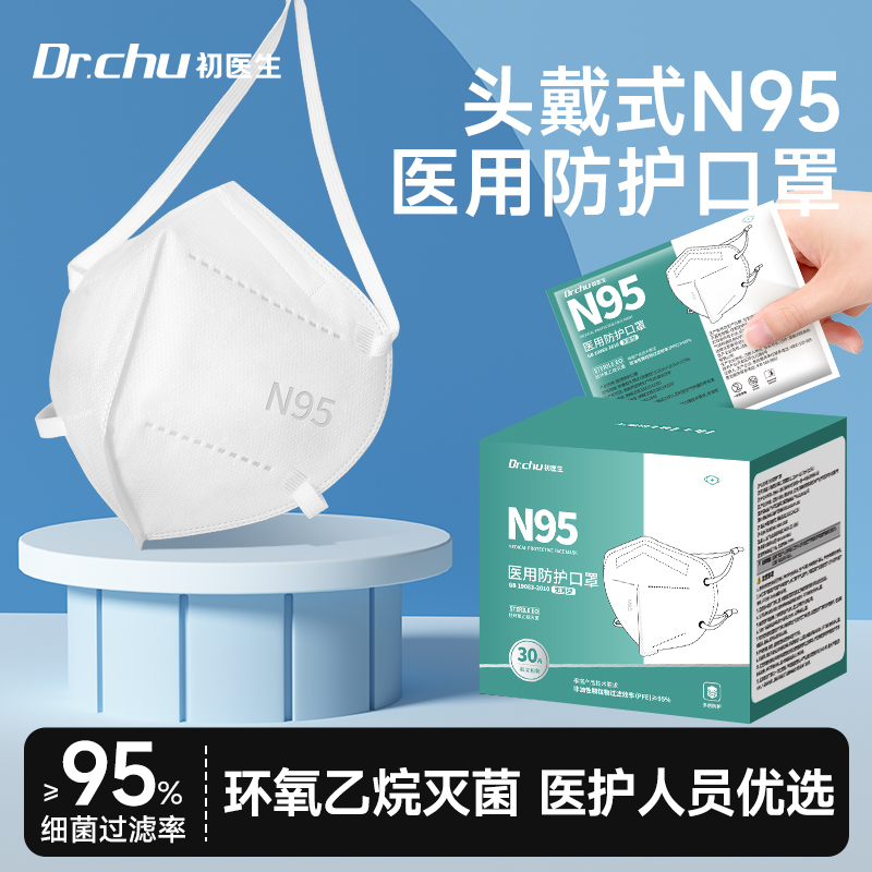 初医生头戴式n95型医用防护口罩