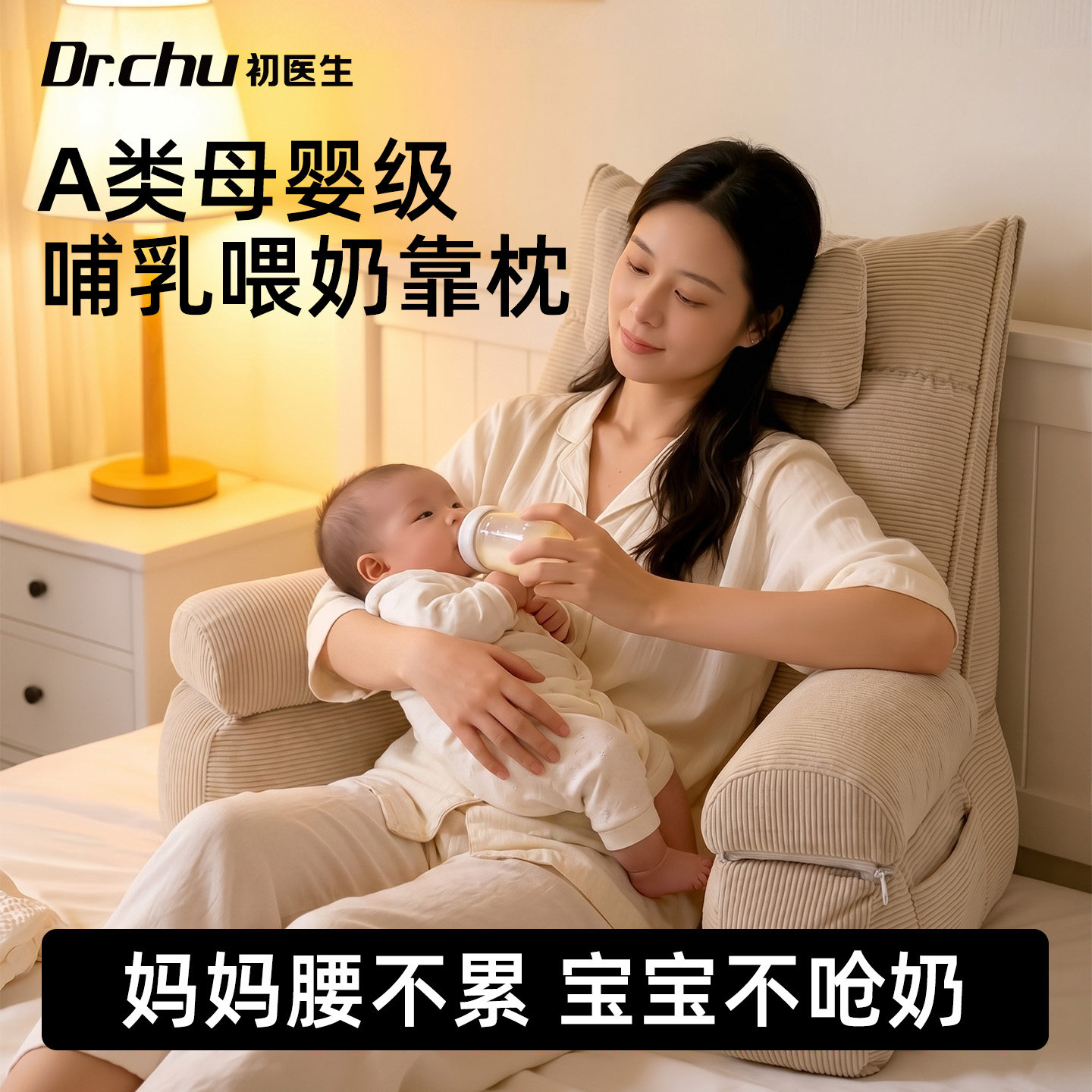 哺乳枕喂奶辅助神器坐喂母乳亲喂坐月子床头大靠背垫床上靠枕护腰