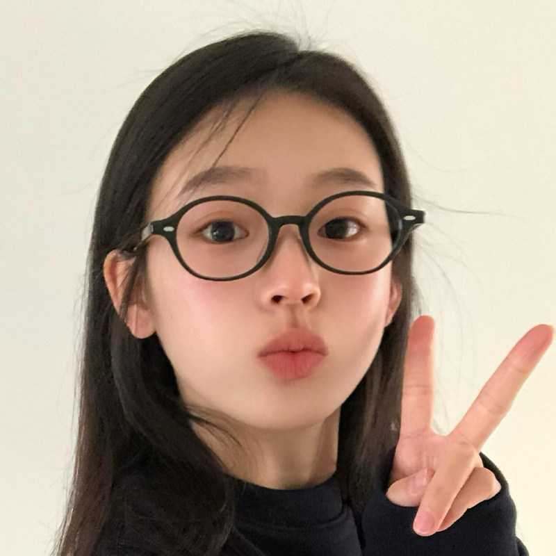 书呆子眼镜框女素颜网红复古黑框眼镜近视可配有度数高级感拍照潮